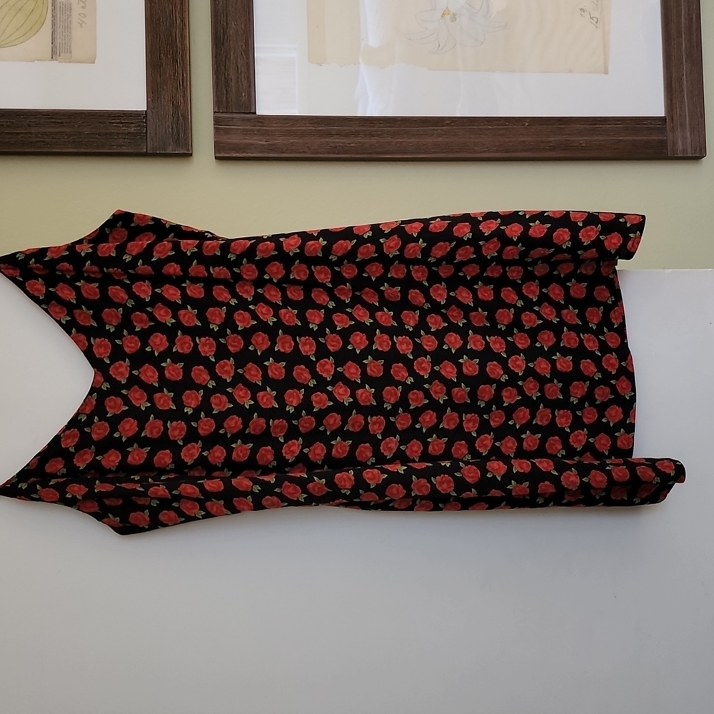 Reformation Red Roses Mini Dress